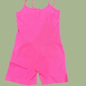 Hot pink seamless romper great